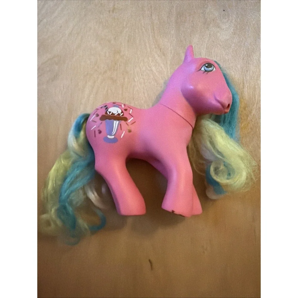 My Little Pony G1 Chocolate Delight Soda Sippin Pink EXC Vintage Hasbro MLP